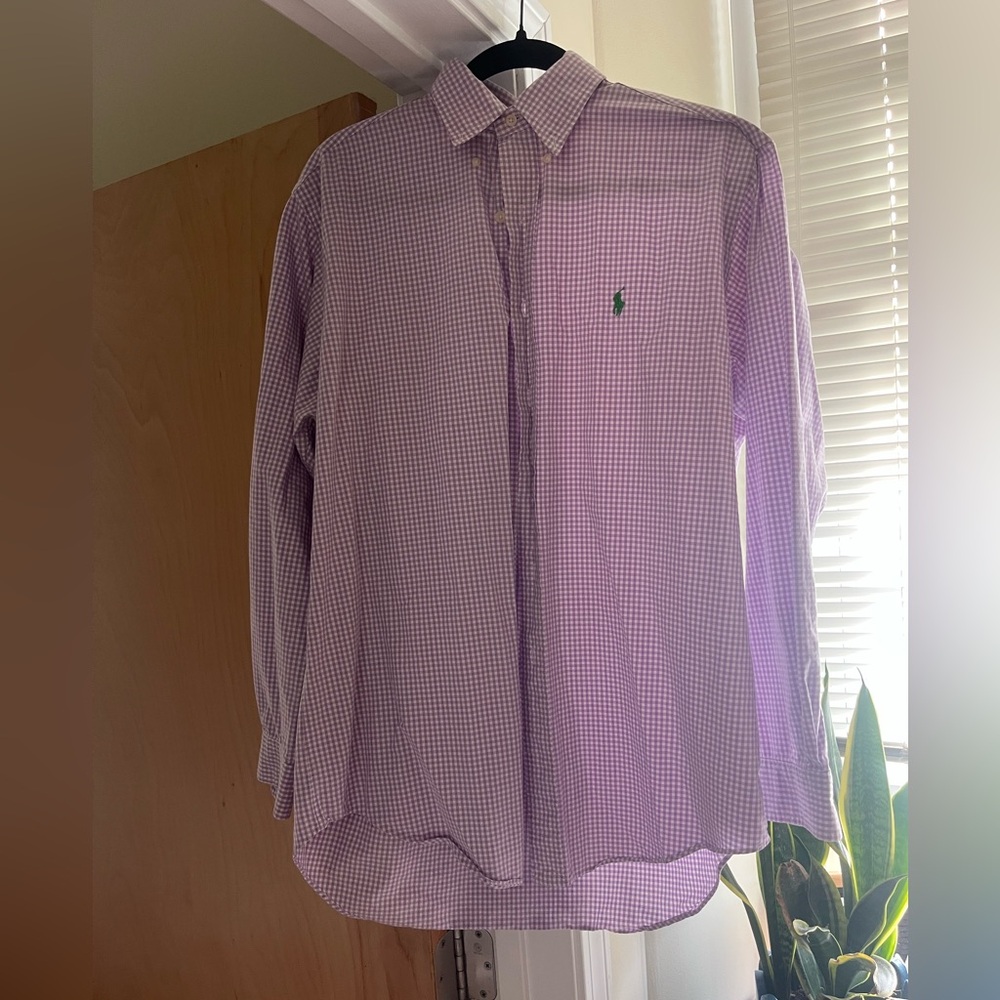 Ralph Lauren Lavender Checkered Men's Shirt